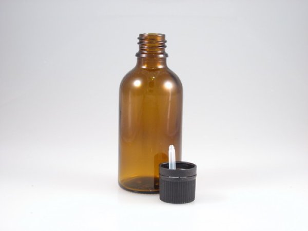 画像1: ガラス遮光瓶　ドロッパー付　50ml (1)