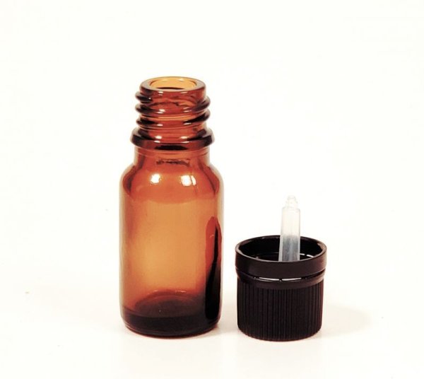 画像1: ガラス遮光瓶　ドロッパー付　10ml (1)